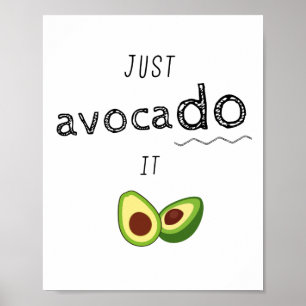 Poster Juste AVOCADO - motivation keto