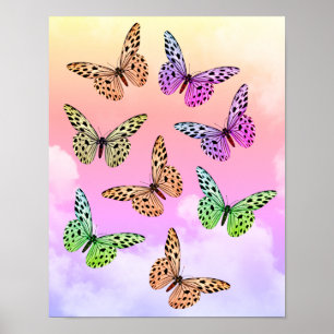 Poster Juste des papillons