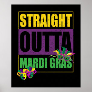 Poster Juste En Face De Mardi Gras