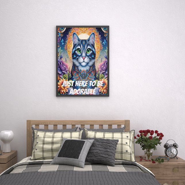 Poster Juste ici pour être adorable (Créateur téléchargé)