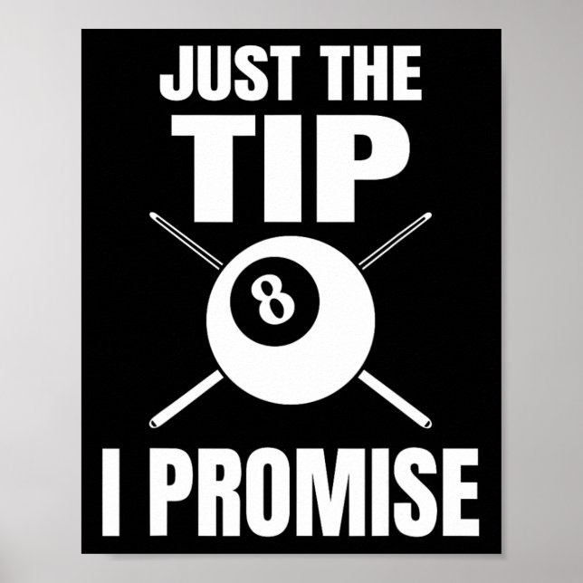 Poster Juste Le Conseil Je Promets Billard Billard Billar (Devant)