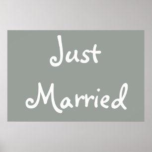 Poster Juste marié