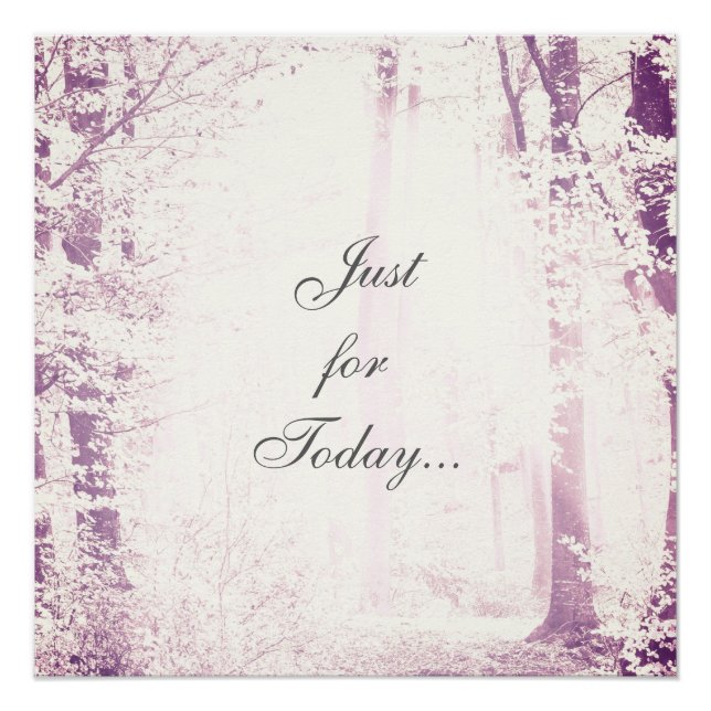 Poster Juste pour aujourd'hui (Devant)