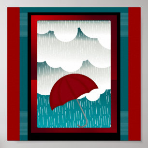 Poster Juste Pour Les Enfants - Jour De Pluie