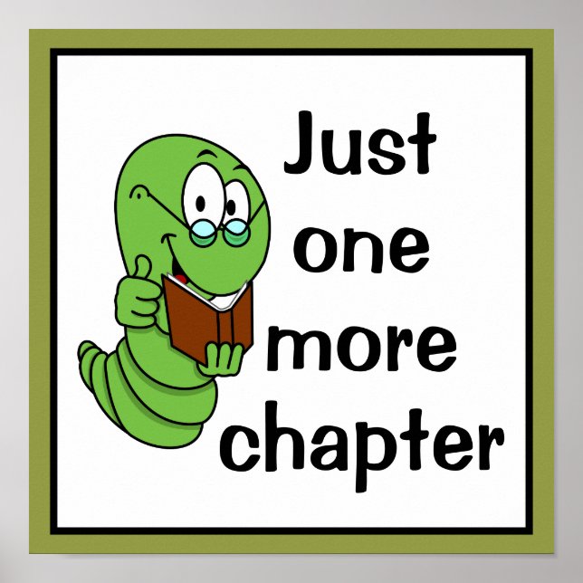 Poster Juste un chapitre de plus Bibliophile (Devant)