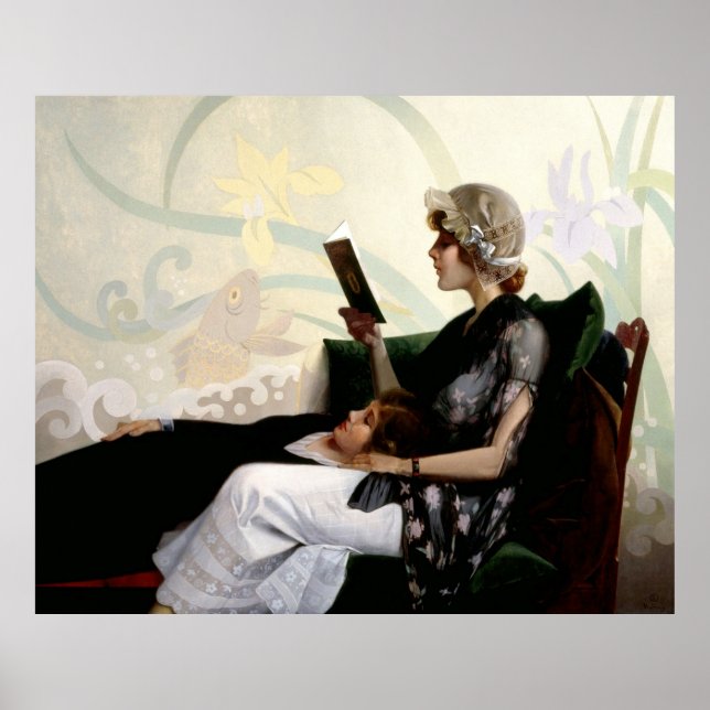 Poster Juste un couple de filles par Harry Watrous (Devant)