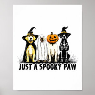 Poster Juste Un Éffrayant Fantôme De Chien Fantôme Hallow
