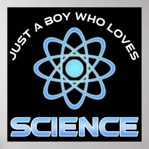 Poster Juste un garçon qui aime la science
