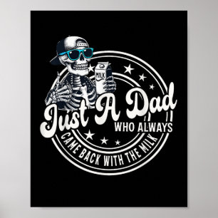 Poster Juste un papa qui revient toujours avec le lait dr