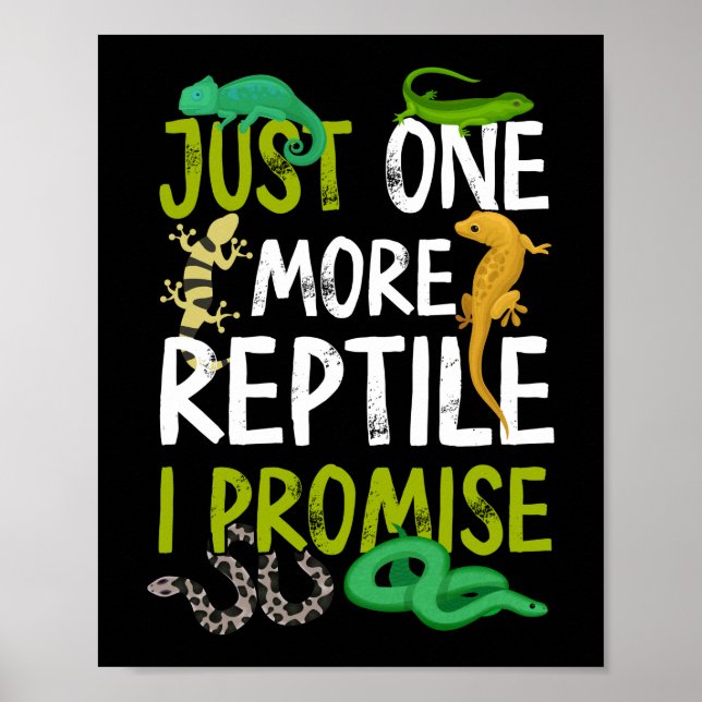 Poster Juste Un Reptile De Plus Je Promets Snake Lizard G (Devant)