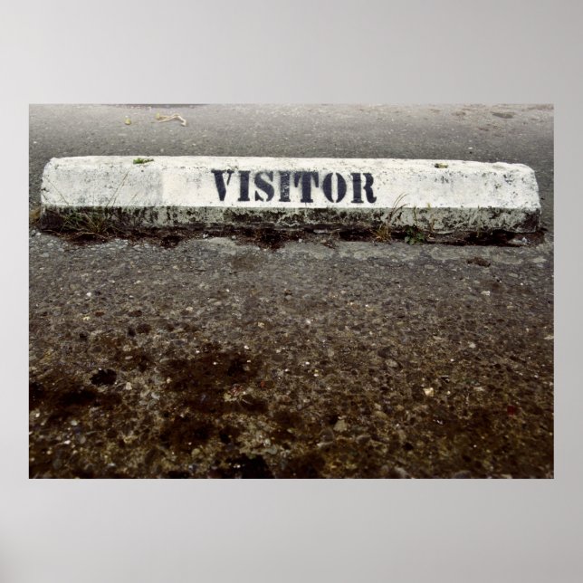 Poster Juste un visiteur (Devant)