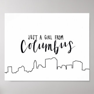 Poster Juste une fille de Columbus