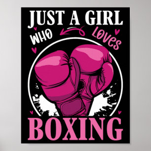 Poster Juste Une Fille Qui Aime Boxer Fitness Combattre S