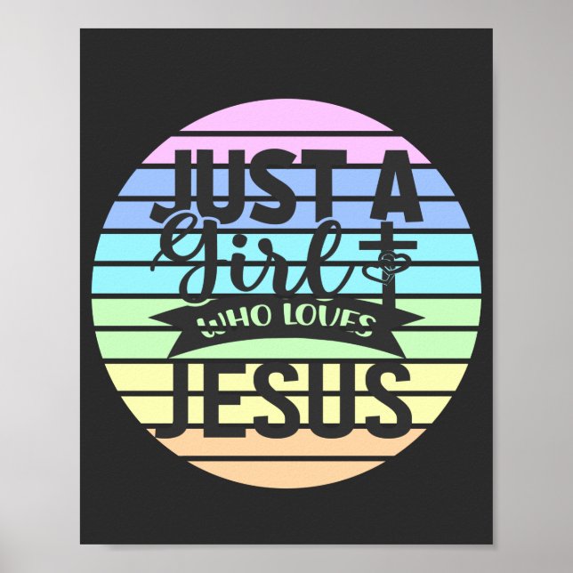 Poster Juste une fille qui aime Jésus (Devant)