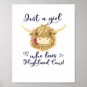 Poster Juste Une Fille Qui Aime La Classe Des Vaches Écos