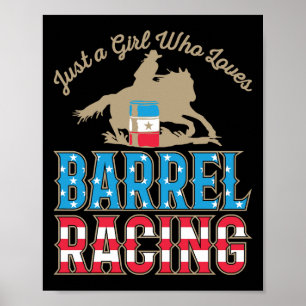 Poster Juste une fille qui aime la course en baril