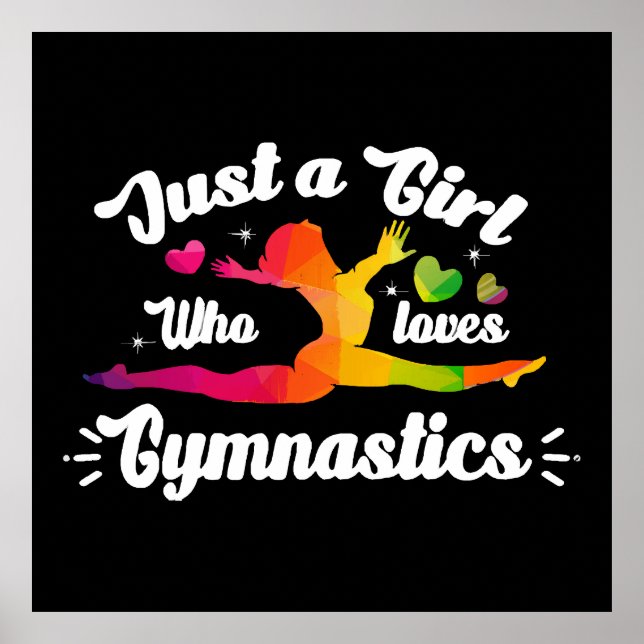 Poster Juste Une Fille Qui Aime La Gymnastique (Devant)
