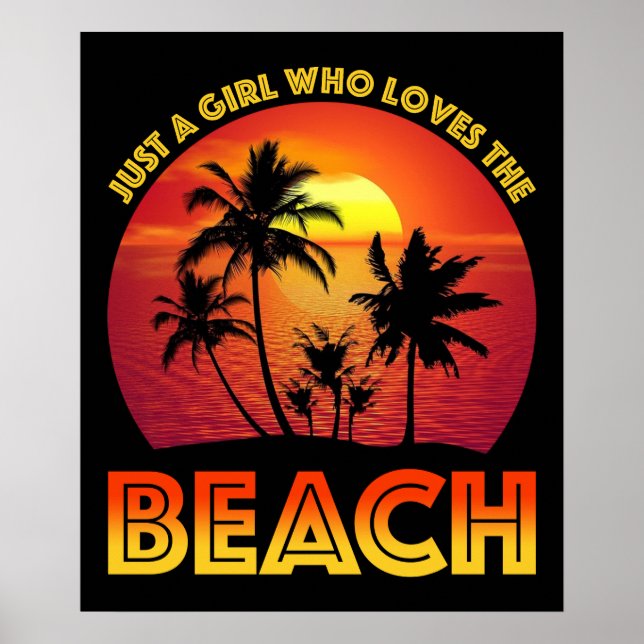 Poster Juste Une Fille Qui Aime La Plage (Devant)