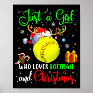 Poster Juste Une Fille Qui Aime Le Softball Et Le Père No