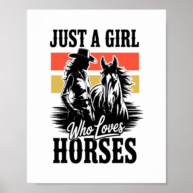 Poster Juste une fille qui aime les chevaux (3) (Devant)