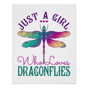 Poster Juste une fille qui aime les libellules
