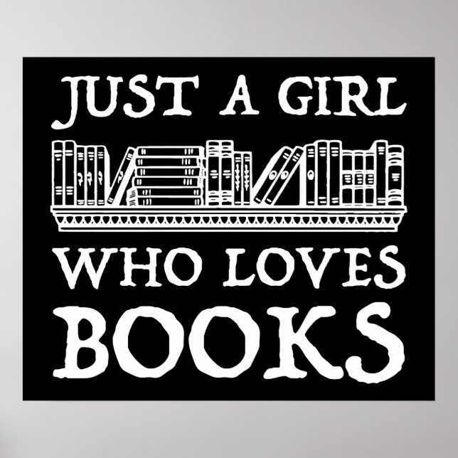Poster Juste une fille qui aime les livres (Devant)
