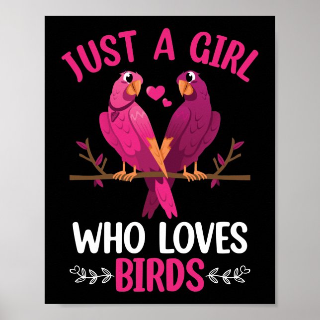 Poster Juste une fille qui aime les oiseaux (Devant)