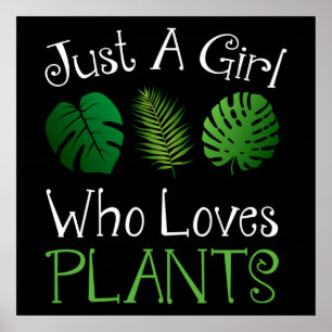 Poster Juste une fille qui aime les Plantes
