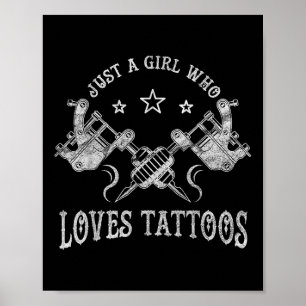 Poster Juste Une Fille Qui Aime Les Tatouages, Les Femmes