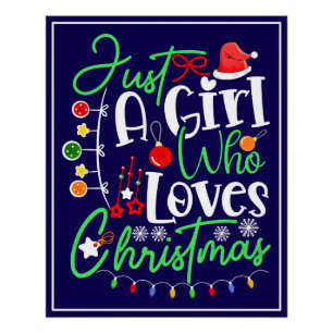 Poster Juste Une Fille Qui Aime Noël