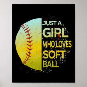 Poster Juste une fille qui aime Softll - Design divisé Gr