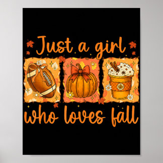 Poster Juste Une Fille Qui Aime Tomber Citrouille Cosy Ho