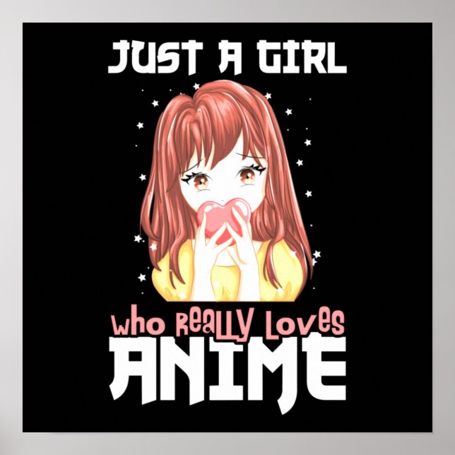 Poster Juste Une Fille Qui Aime Vraiment Anime (Devant)