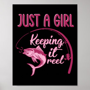 Poster Juste Une Fille Qui Garde La Pêche De Fille De Pêc