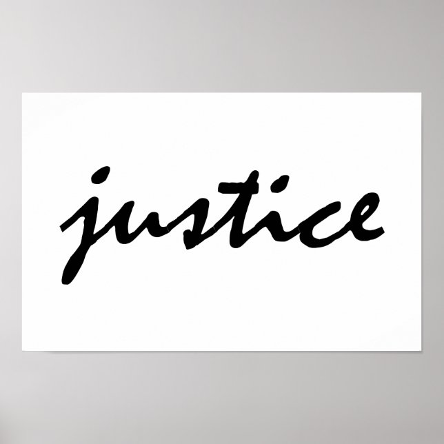 Poster Justice (Devant)