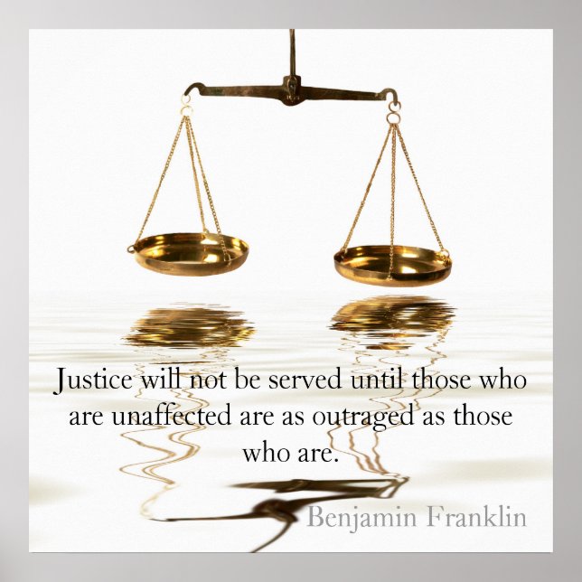 Poster Justice (Devant)