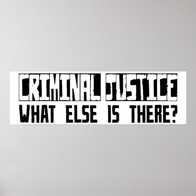 Poster Justice Pénale Qu'Y A-T-Il D'Autre ? (Devant)