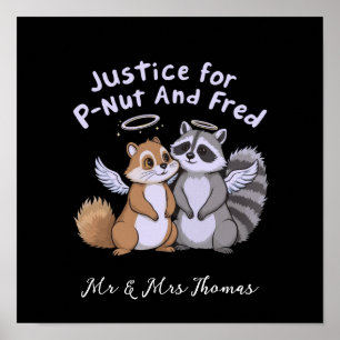 Poster Justice pour P-Nut et Fred Un stand humoristique