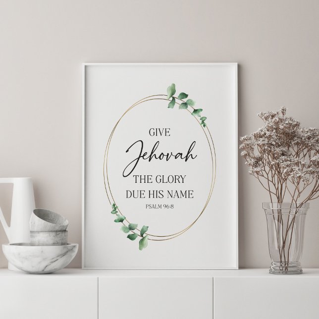 Poster JW 2025 Année Texte avec Eucalyptus (Créateur téléchargé)