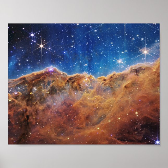 Poster JWST James Webb Télescope Spatial Falaises cosmiqu (Devant)