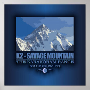 Poster K2 - La montagne Savage