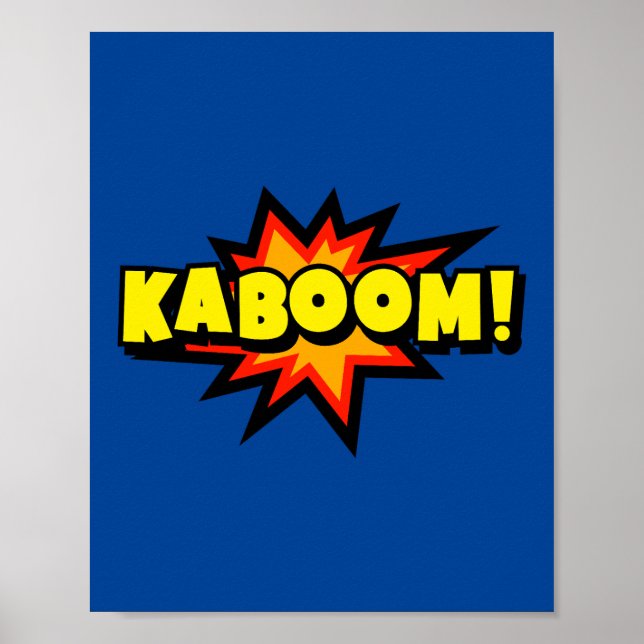 Poster Kaboom ! Explosion de bande dessinée Bold Pop Art (Devant)