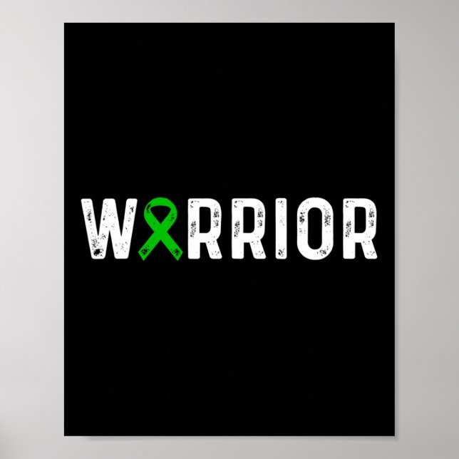Poster Kabuki Syndrome Guerrier Sensibilisation Green Rib (Devant)