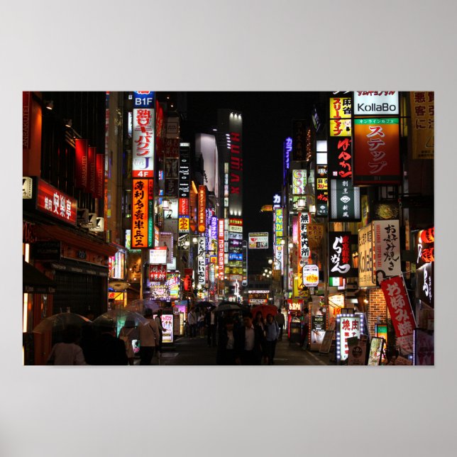 Poster Kabukichō, Tokyo Neons par nuit (Devant)