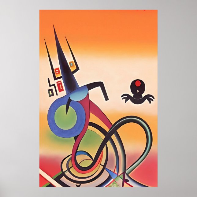 Poster Kachina Dance Ken Gage Abstrait (Devant)
