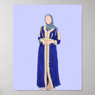 Poster Kaftan - Traditionnel Marocain Kaftan