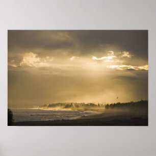 Poster Kaikoura, Nouvelle-Zélande. Kaikoura est connu pou