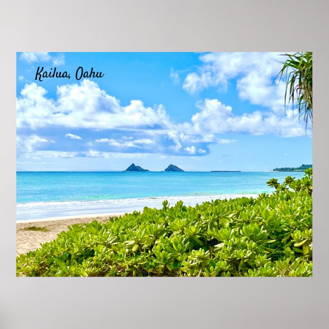 Poster Kailua, Oahu (Devant)