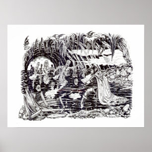 Poster "Kaine et le lac des morts" - par Tracy Lesch
