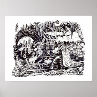 Poster "Kaine et le lac des morts" - par Tracy Lesch
